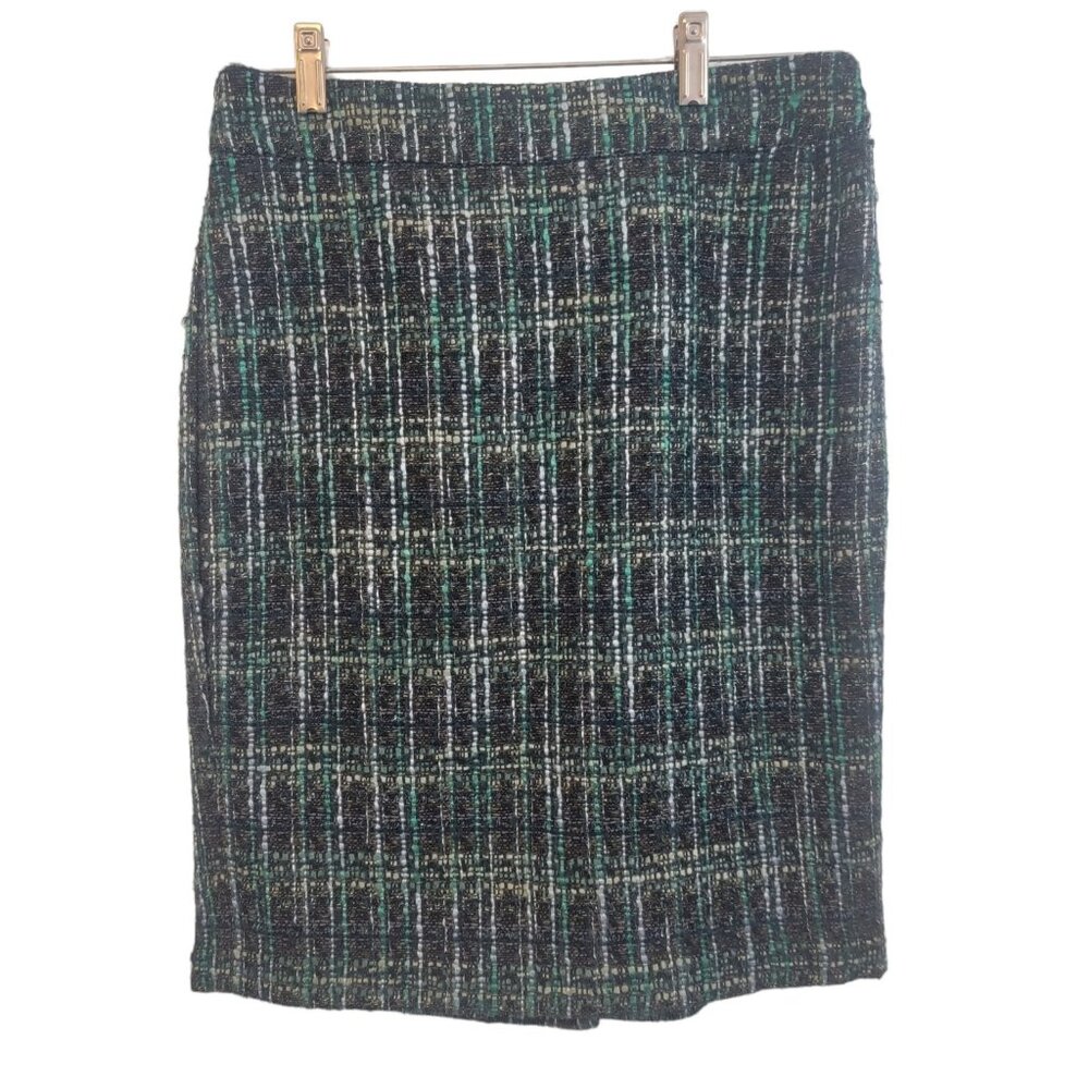 Ann Taylor Skirt Multicolor Knee Length Twill Print Lined Size 6P NEW NWT
